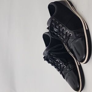 Zanzara Rory Black Leather Sneakers Size 12